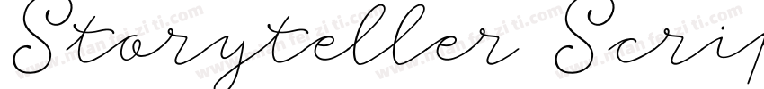 Storyteller Script Bold字体转换